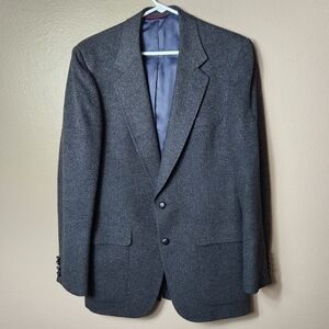 Graham & Gunn Vintage Union Made 100% Camel Hair Charcoal Gray Overcoat-Size 42